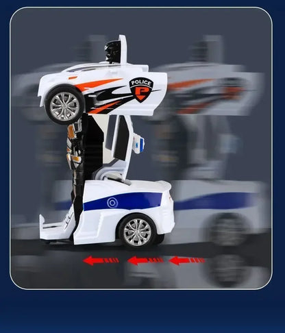 Transforming Inertial Car with Collision Technology: Autobot Robot Car for Boys