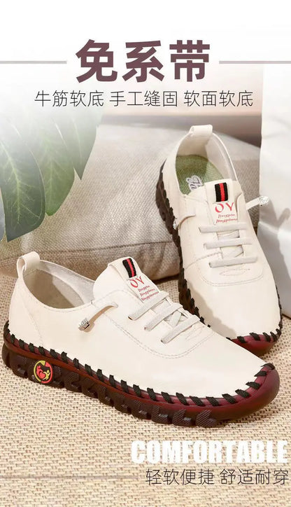 2025 Women's Flat Shoes New Orthopedic Loafers Woman Moccasins Stitched Slip On Ballet Flats For Women Nurse Shoes Medical