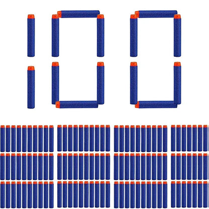 Blue Soft Hollow Hole Head Bullets 7.2cm For Nerf Refill Darts Toy Gun Bullets For Nerf Series Blasters Xmas Kid Children Gift