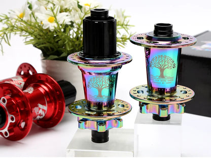 TANKE 120 Click Hub 6 Bearing MTB Mountain Bike Hub Front Rear 28 32 36 Holes QR Thru-axle Exchange Disc Brake Bicycle Hubs HG