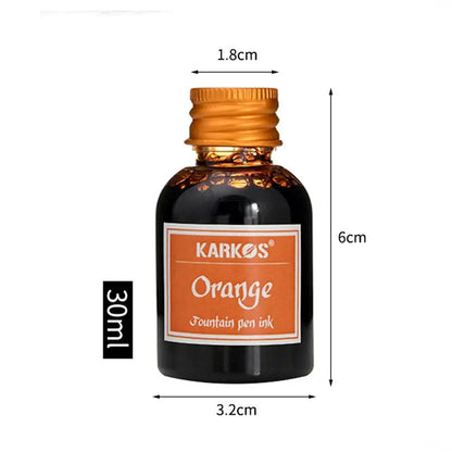 1 Bottle Pure Colorful 20/30ml Fountain Pen Ink Refilling Ink Stationery School High Quality Calligraphy Writing Fountain Ink