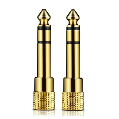 liulz Jack 6.5 6.35mm Male Plug to 3.5mm Female Connector Gold Plating Headphone Microphone AUX Audio Plug