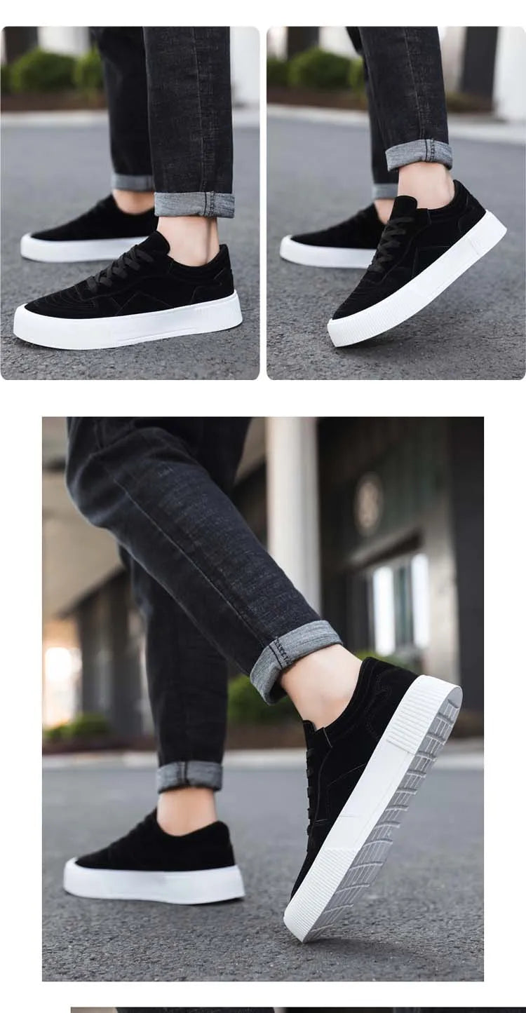 Men's Sneakers Fashion Flat Shoes for Man High Quality Casual Shoes for Men Classical Cosy Comfortable Wear-resistant Pure Color