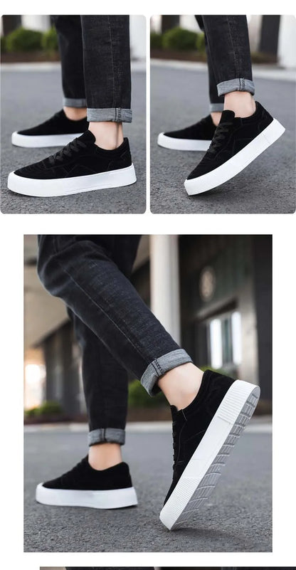 Men's Sneakers Fashion Flat Shoes for Man High Quality Casual Shoes for Men Classical Cosy Comfortable Wear-resistant Pure Color