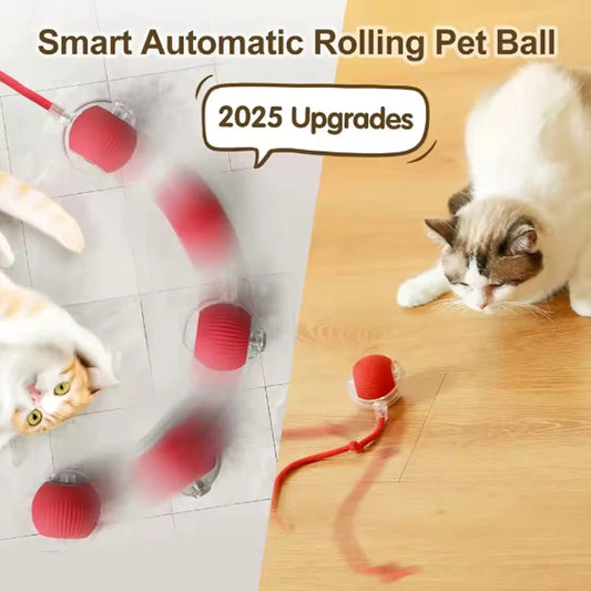 Cat toys cat smart cat balls to help relieve boredom kitten avoid toys pet electric rolling ball artifact