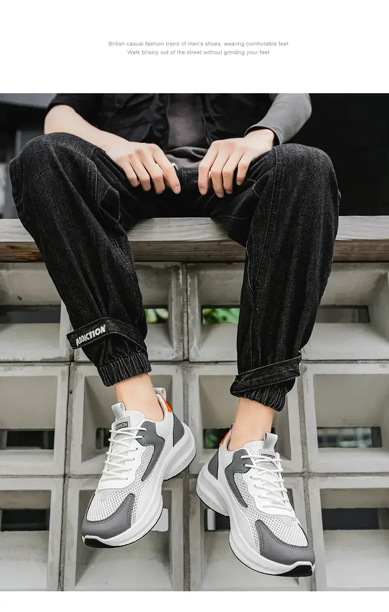 Sneakers for Men Fashion Outsole Male Casual Sport Shoes Man Running Flats Shoes Tenis De Mujer Zapatillas Sapato Masculino