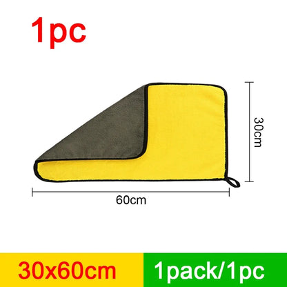 منشفة غسيل السيارات من SEAMETAL المصنوعة من الألياف الدقيقة 400 جرام لكل متر مربع من المخمل المرجاني المزدوج الجوانب، مناشف تنظيف عالية الامتصاص للماء، قماش تجفيف لغسيل السيارات