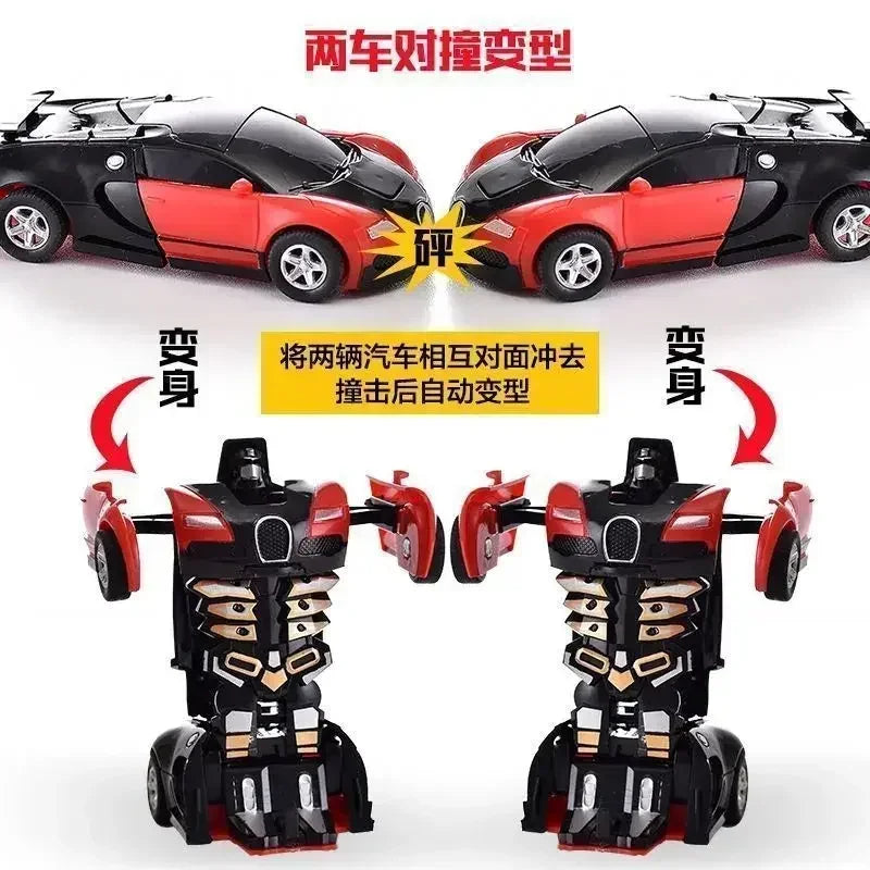 Transforming Inertial Car with Collision Technology: Autobot Robot Car for Boys