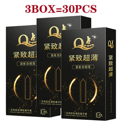 30pcs Ultra Thin Condoms For Men Delay Ejaculation Intimate Condone Hyaluronic Acid 0.01 Slim condom Natural Latex Penis Sleeve