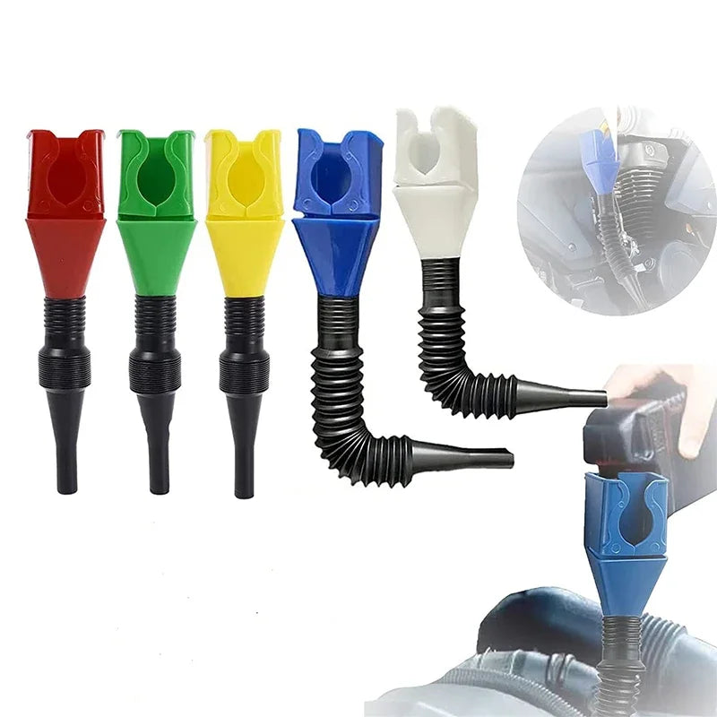 Car Motorcycle Refueling Funnel Gasoline Foldable Engine Oil Funnel Tool Plastic Funnel Refueling Tool Auto Accessories 1-3pcs