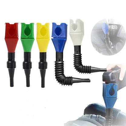 Car Motorcycle Refueling Funnel Gasoline Foldable Engine Oil Funnel Tool Plastic Funnel Refueling Tool Auto Accessories 1-3pcs