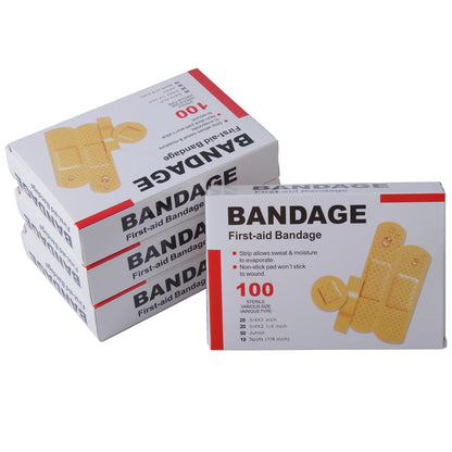 100pcs/set Baby Bandage Waterproof Breathable Adhesive Plaster Hemostasis Wound Sticker Dressing Band Aid Banditas for Children