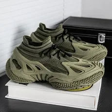2025 Men Shoes -New Casual and Fashionable Sneakers Sports- Fly Woven Sneakers, Thick Soled- Versatile Socks, and -Trendy -Shoes