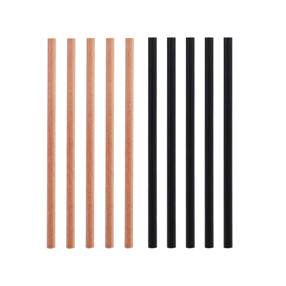 10 Pieces Colorful Wooden Pencils, 7 in 1 Rainbow Colors. Good for Sketching, Doodling, Drawing