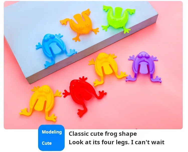 20/50pcs Solid Color Jumping Frog Plastic Bouncing Frog Jumping Frog Children Educational Toy,Gift for Kids Party Favors