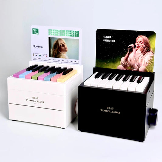 2025 Billie Eilish Desktop Piano Calendar – Music Gift Toy for Fans, Holiday Desk Decor for Friends, Family & Girlfriends