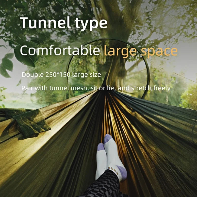 Camping hammock with mosquito net sleeping tent hammock suitable for camping hammock outdoor furniture garden leisure hammock