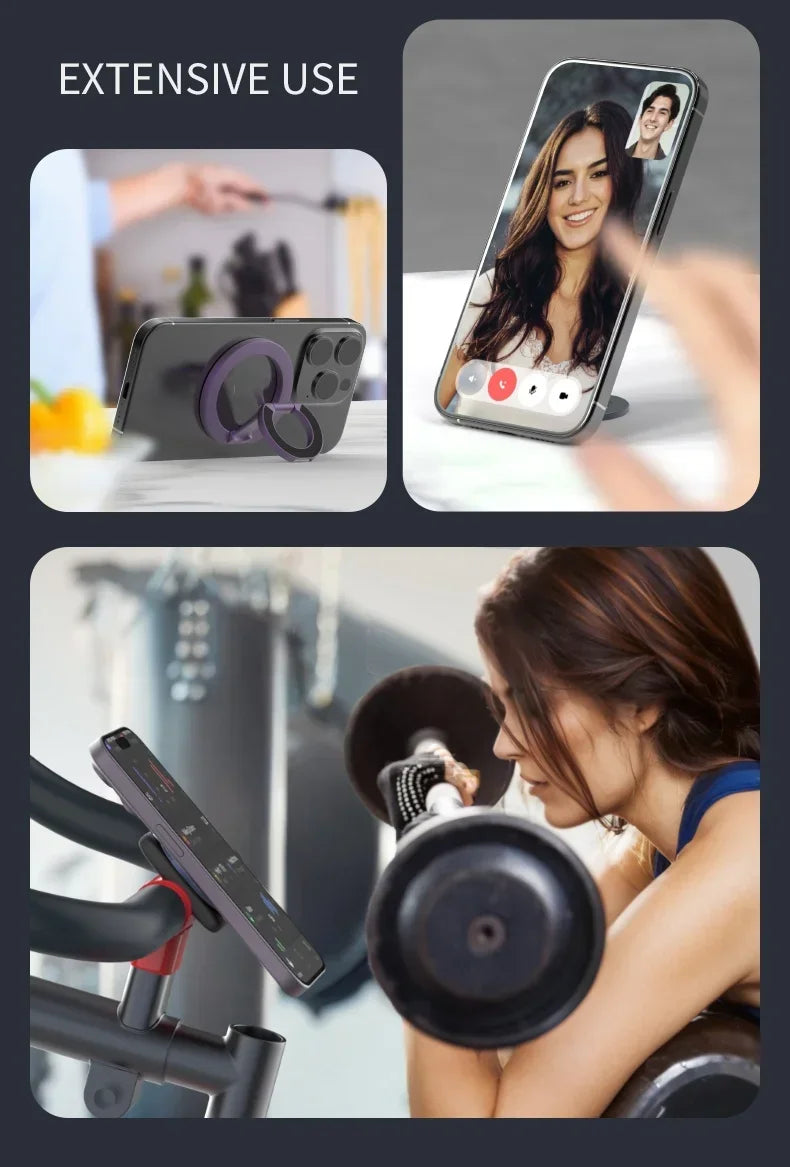 For MagSafe Double Sided Magnetic Phone Ring Holder Portable Folding Cellphones Stand Phone Accessories Support Bracket Grip