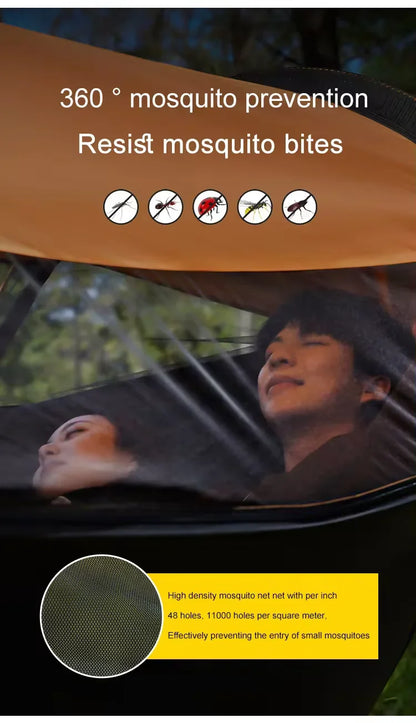 Camping hammock with mosquito net sleeping tent hammock suitable for camping hammock outdoor furniture garden leisure hammock