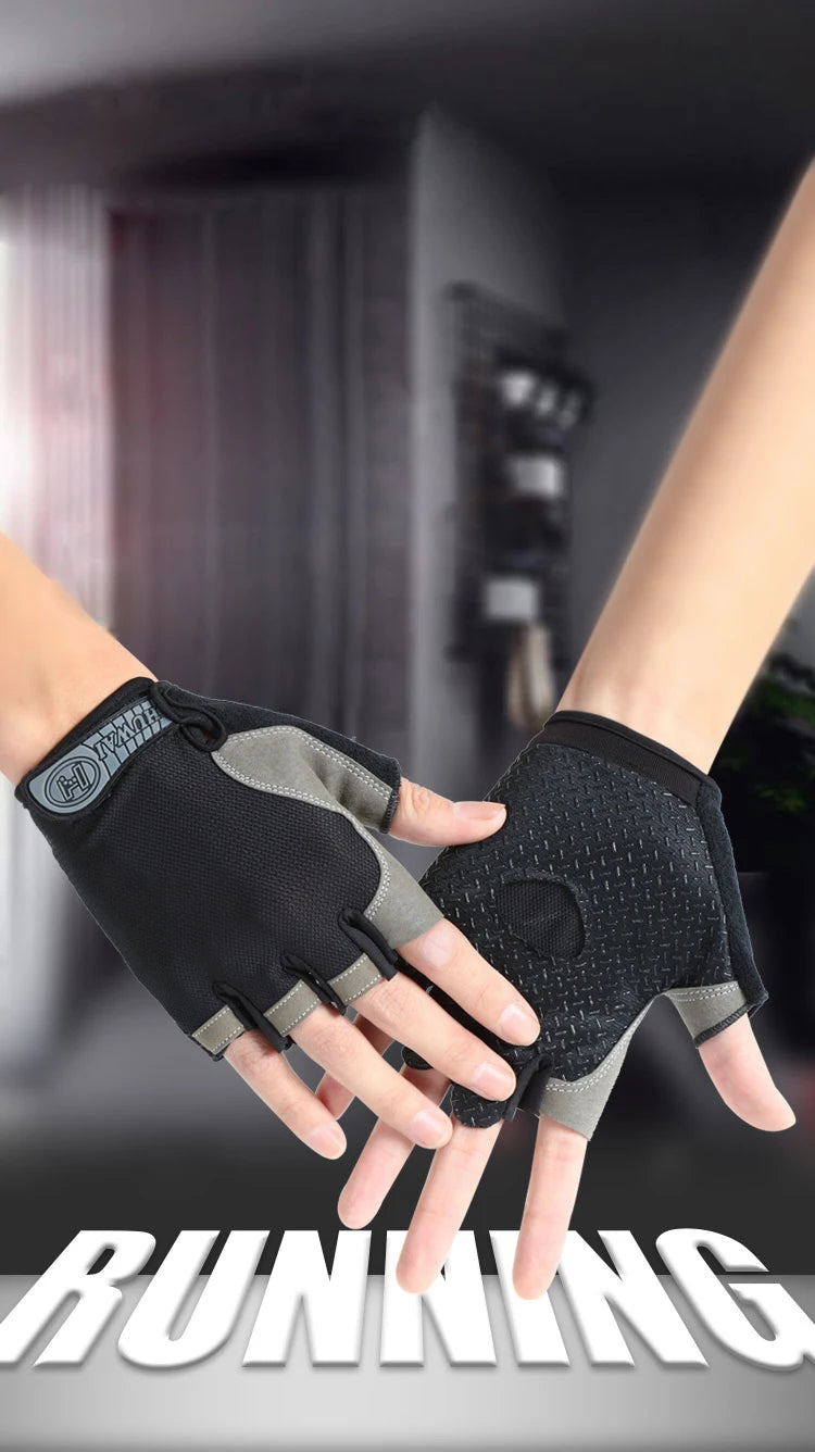 Breathable Anti-Slip Half Finger Gloves for Fitness Cycling Summer Gym Cycling Gloves for Men And Women Bicycle Riding Fishing