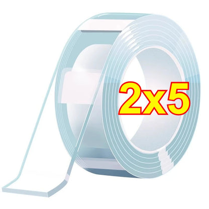 Nano Tape Transparent Double Sided Tape Waterproof Wall Stickers Reusable Heat Resistant Bathroom Home Decoration Tapes