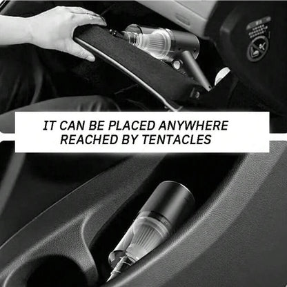 مكنسة كهربائية 3 في 1 مدمجة بالشفط والنفخ مع شحن USB ومكنسة كهربائية صغيرة للسيارات والمنزل