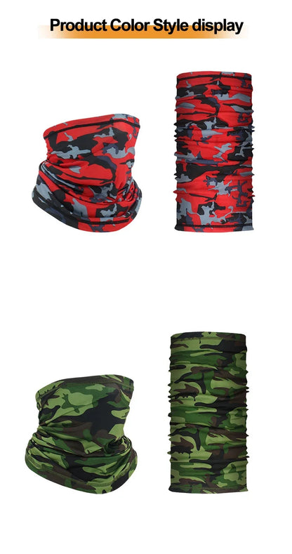 1 PCS Cycling Face Mask Breathable Headscarf Bandana Scarf Neck Multifunctional UV Protection Outdoor Fishing Hiking Head Band