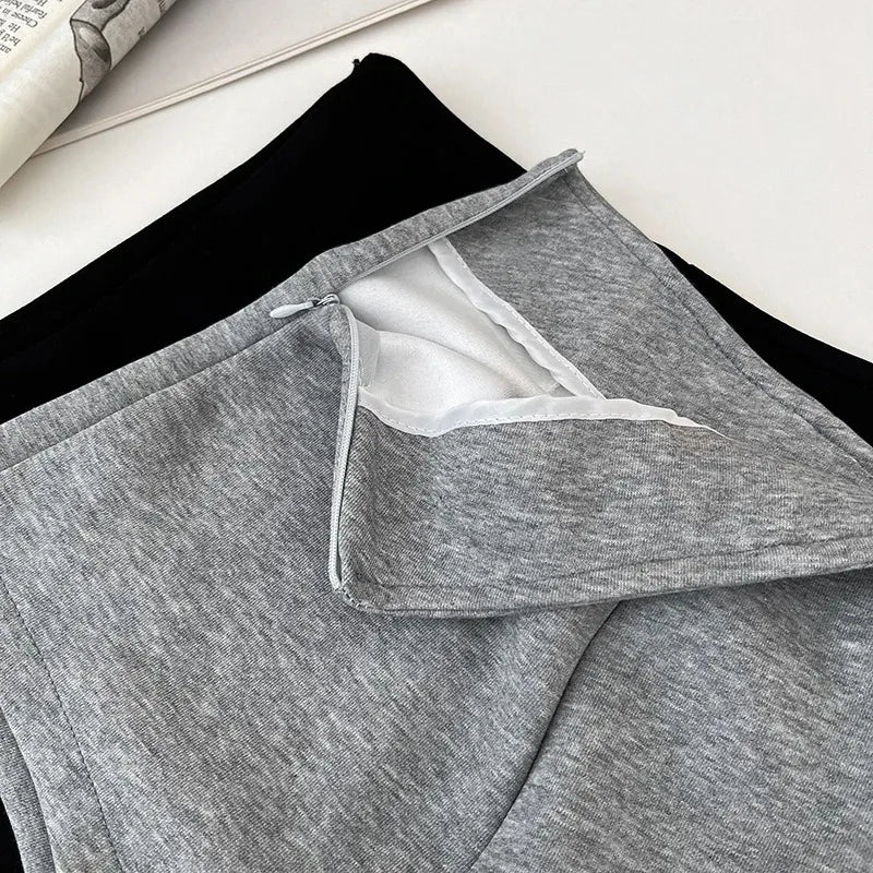 Summer basic solid color versatile shorts for women casual and elegant high-waisted slimming straight shorts