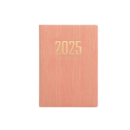 365-Day 2025 Portable A7 Pocket Planner Pu Cover Daily Weekly Schedule Notebook Calendar Journal School Office Supplies Agenda