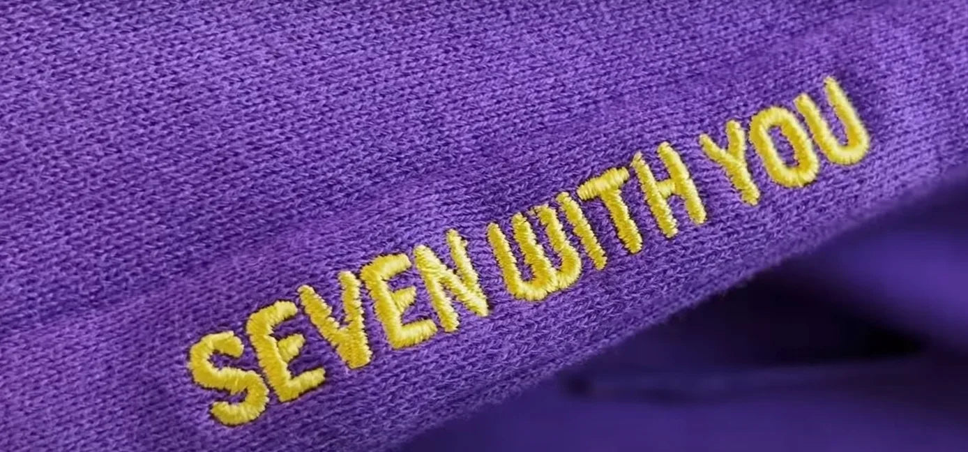 2024 Original  Hoodie Printed Seven With You 13 You Never Walk Alone Digital File Jimin Merch For Fans Card Purple Sweatshirt