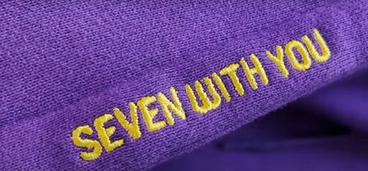 2024 Original  Hoodie Printed Seven With You 13 You Never Walk Alone Digital File Jimin Merch For Fans Card Purple Sweatshirt