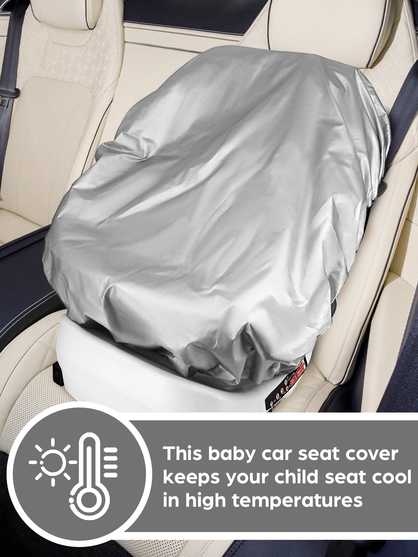 1PC  Baby Car Seat Sun Shade Cover Blocks Out Heat & Sun UV Covers Universal Baby Travel Accessories