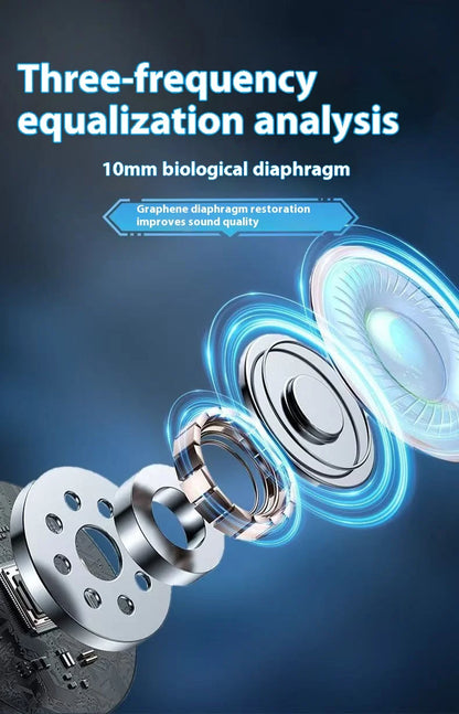 سماعات أذن رياضية GM02 بلوتوث 5.3 لاسلكية للألعاب مع ميكروفون وسماعات موسيقى ثنائية الوضع جديدة