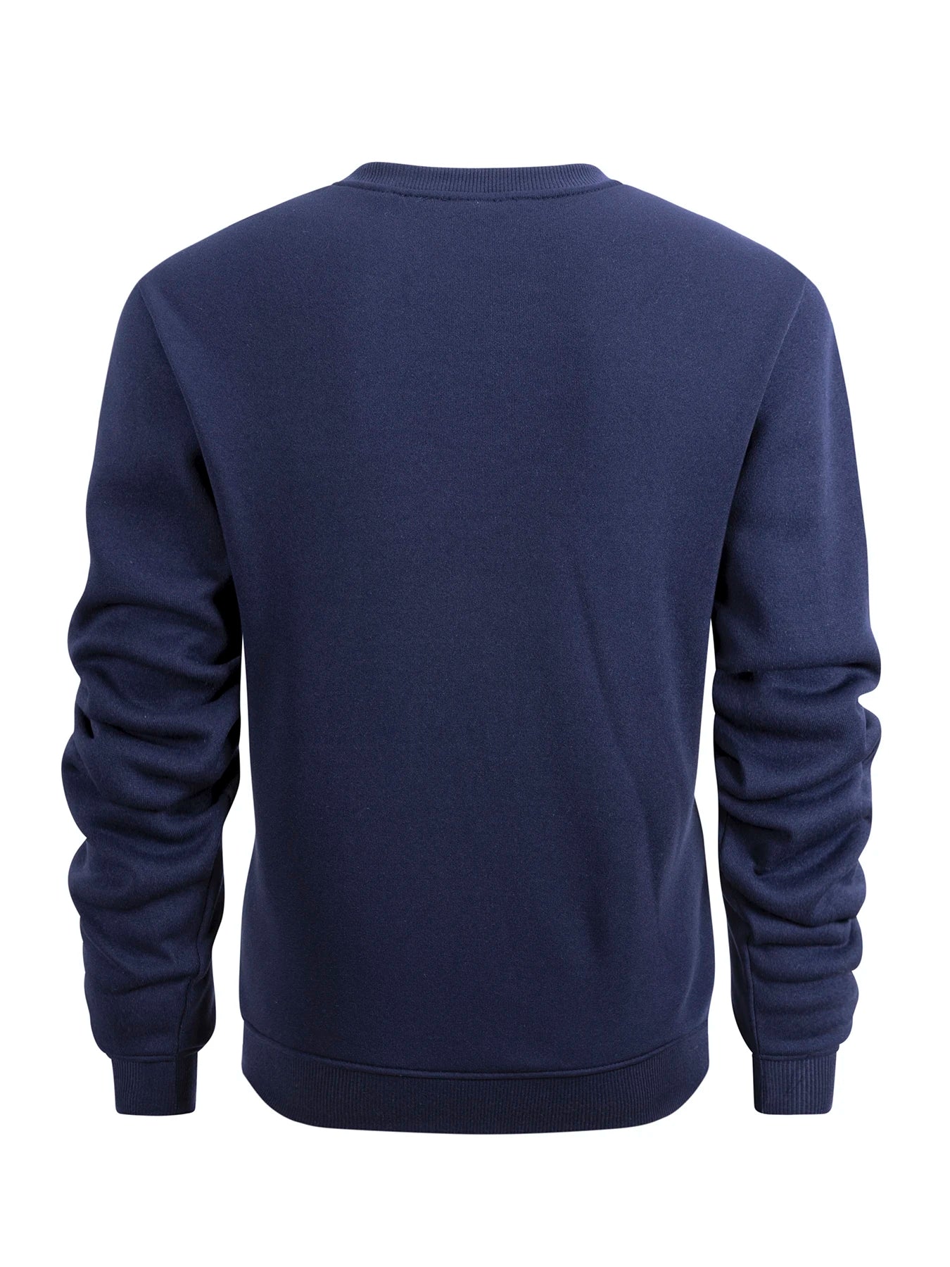 Men's Crew Neck Sweatshirts Solid Color Sweatwear Spring Outdoor Casual Daily Long Sleeve Pullover Hoodie Man Sportswear