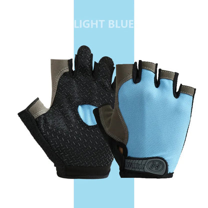 Breathable Anti-Slip Half Finger Gloves for Fitness Cycling Summer Gym Cycling Gloves for Men And Women Bicycle Riding Fishing