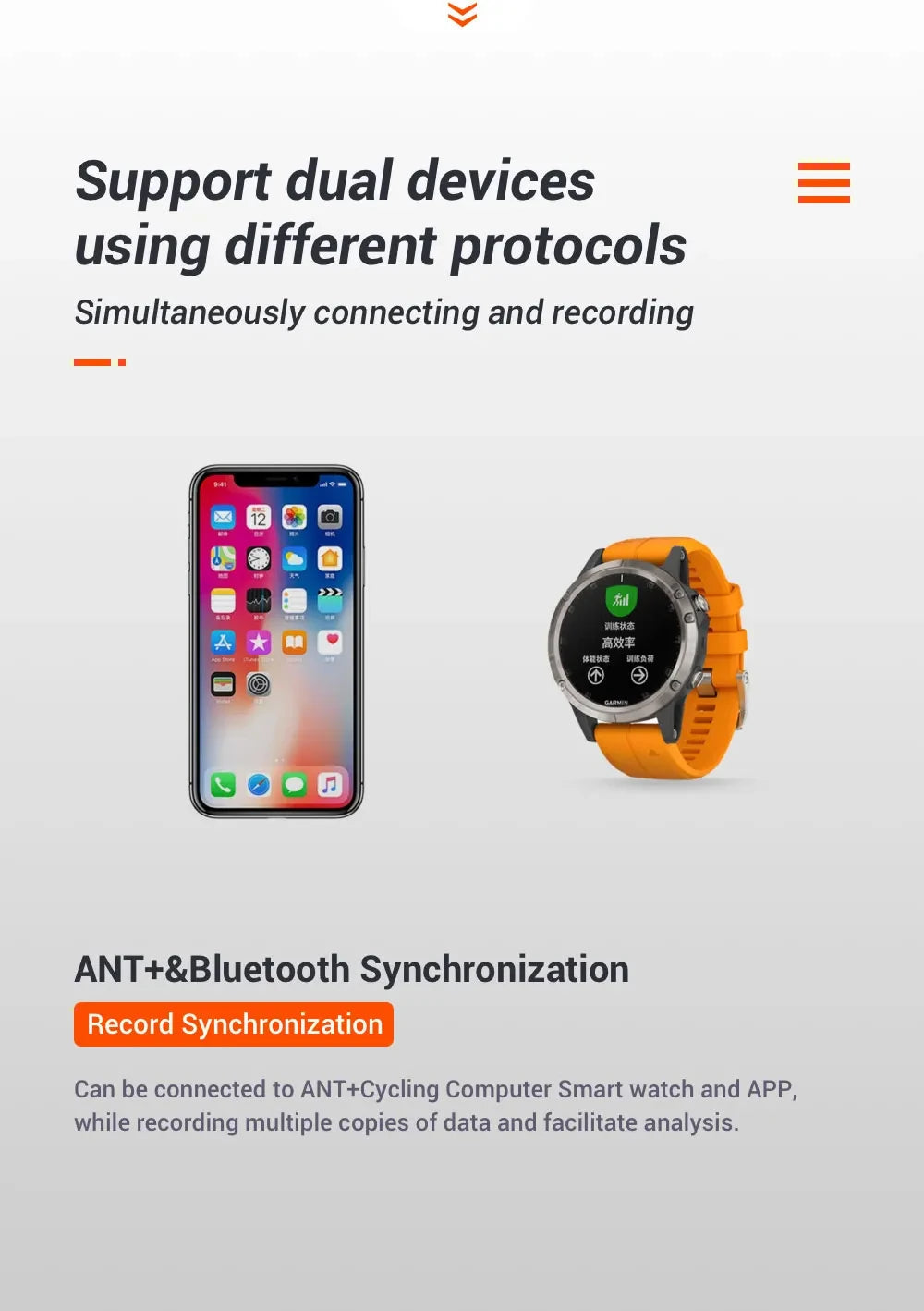 MAGENE Computer Speedometer ANT+ Speed And Cadence Dual Sensor Bike Speed And Cadence Ant+ Suitable For GARMIN IGPSPORT Bryton