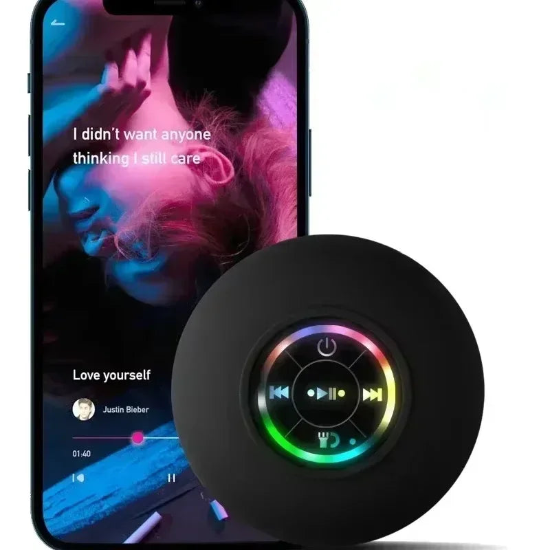 Wireless Speaker Rechargeable Bluetooth-compatible Speaker with Colorful Light Portable Mini Speaker for Home Outdoor Camping