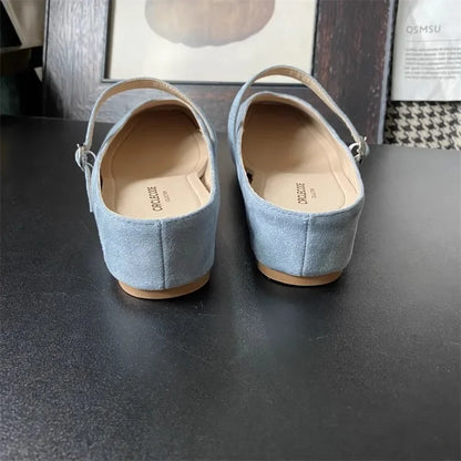 Woman Shoes ‌Summer New Women's Slippers Outdoor Casual Low Heel Slides with Buckle Slippers Women Daily Wear Closed Toe Sandals