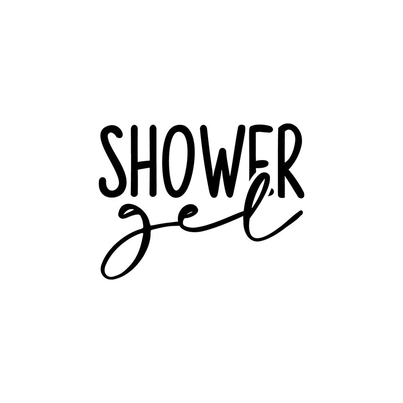 Bathroom Shampoo Body Wash Label Vinyl Sticker Bottle Jar Dispenser Labels Decals Decoration Home Organisation Storage Label