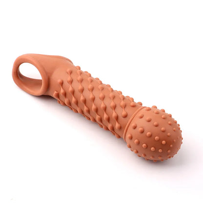 Reusable Condom for Sexual Pleasure Hard Rough Big Condom Penis Sleeve Extender for Men Delay Ejaculation