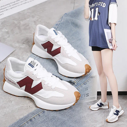 Women Sneakers 2025 New Spring Autumn Brand Luxury Vulcanize Shoes Casual Footwear Zapatillas Mujer Light Flat Breathable Shoes