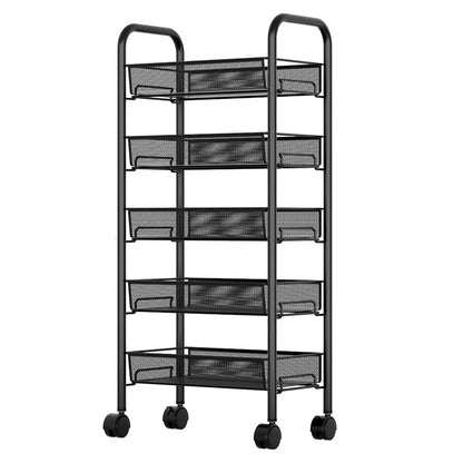 Kitchen Storage Ra Doorstep Drop off Mobile Cart Standalone Floor-Mounted Multi-Functional Organizer for Cooking Utensils