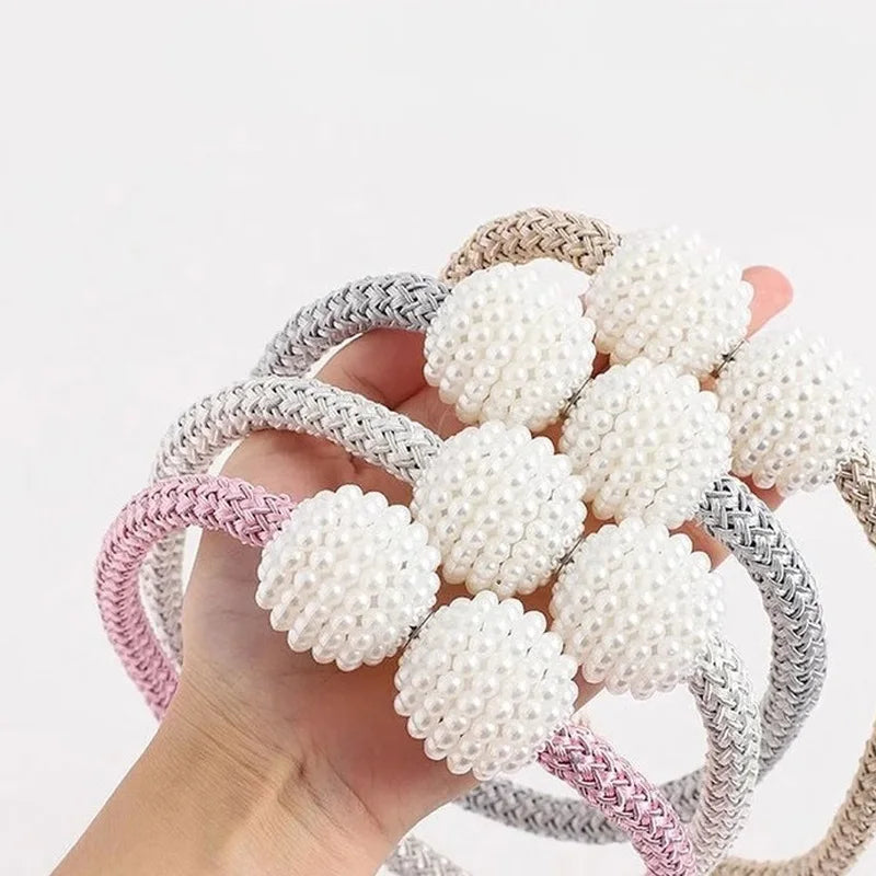 2pcs curtain bundling straps creative high-end functional straps simple thick tie rope household strong magnetic suction