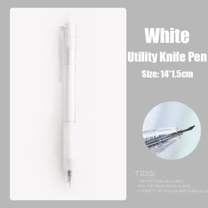 Art Utility Knife Pen Art Scrapbooking Craft Cutting Tool Sticker Paper Cut Knife Express Box Cutter Stationery School Supplies