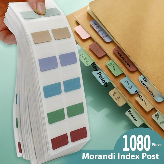 Colored Page Markers, Fluorescent Sticky Tabs, Neon Sticky Notes Flags, Waterproof Writable Translucent Page Flags For Books