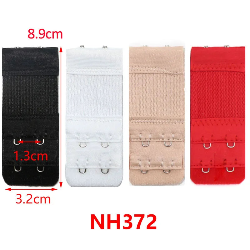 3/4/6/8pcs Bra Extender for Women's Elastic Bra Extension Strap Hook Clip Expander Adjustable Belt Buckle Intimates Accessories
