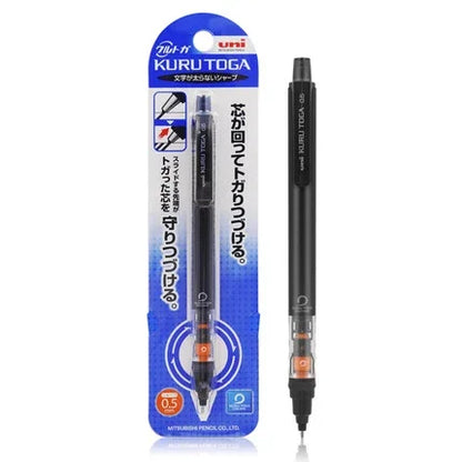 UNI Kuru Toga Mechanical Pencil M5-452 Drawing Pencil 0.5mm Low Center of Gravity Automatic Rotation School Supplies Stationery