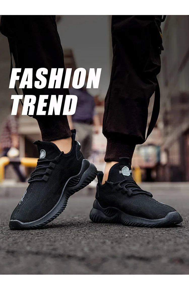 Men Sneakers 2025 Men Tennis Shoes New Fashion Spring and Summer Leisure Walking and Running Breathable Flat Bottom Gym Sports