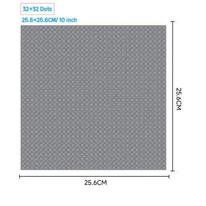 32x32 Styles Base Plate MOC Classic Building Blocks DIY Small Size Bricks Baseplate Parts for City Figures Children Toys