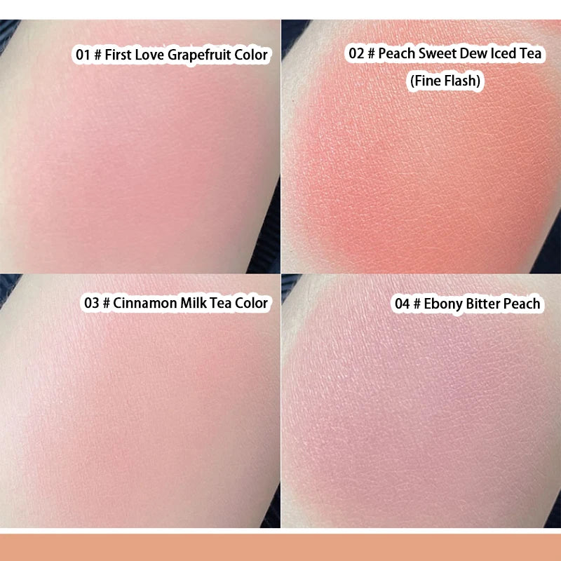 Kakashow Youthful Gradient Blush - Natural Nude Shade,  Easy-to-Blend Formula with Long-lasting Matte Finish,